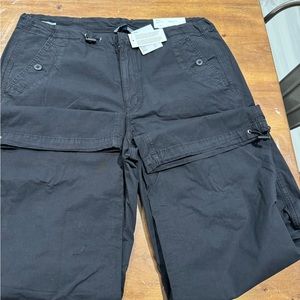 America Eagle Black Parachute Pants size M Short